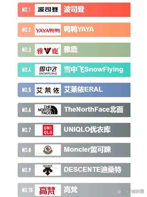羽绒服品牌前十名缩略图