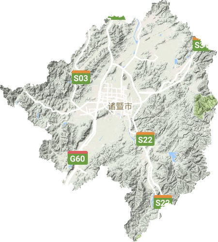 诸暨市地图高清版