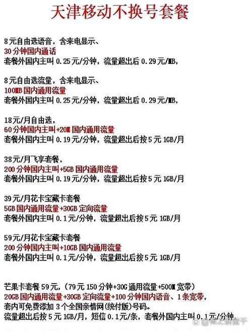 天津移动套餐资费一览表游戏截图