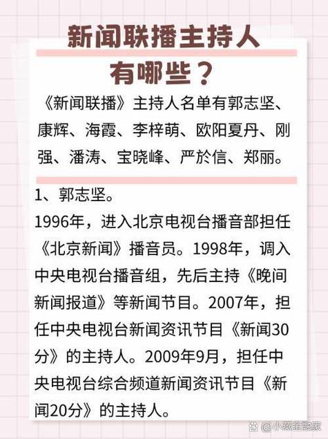 央视新闻播音员全名单