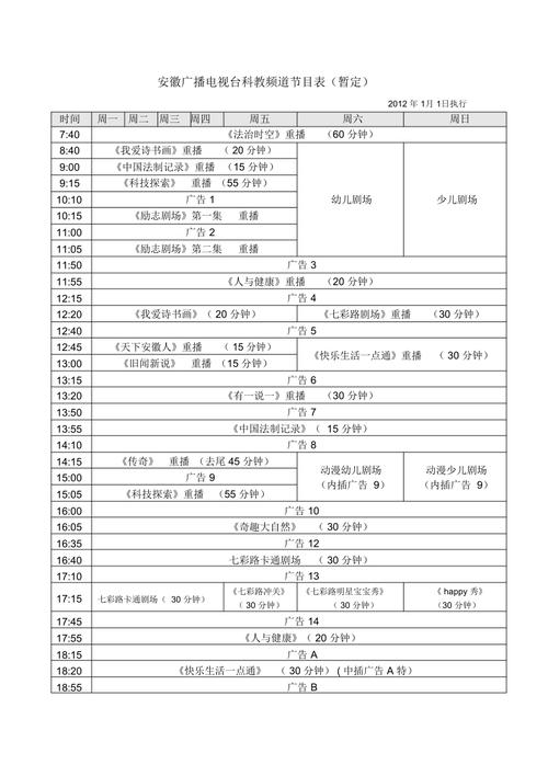 科教频道节目表缩略图