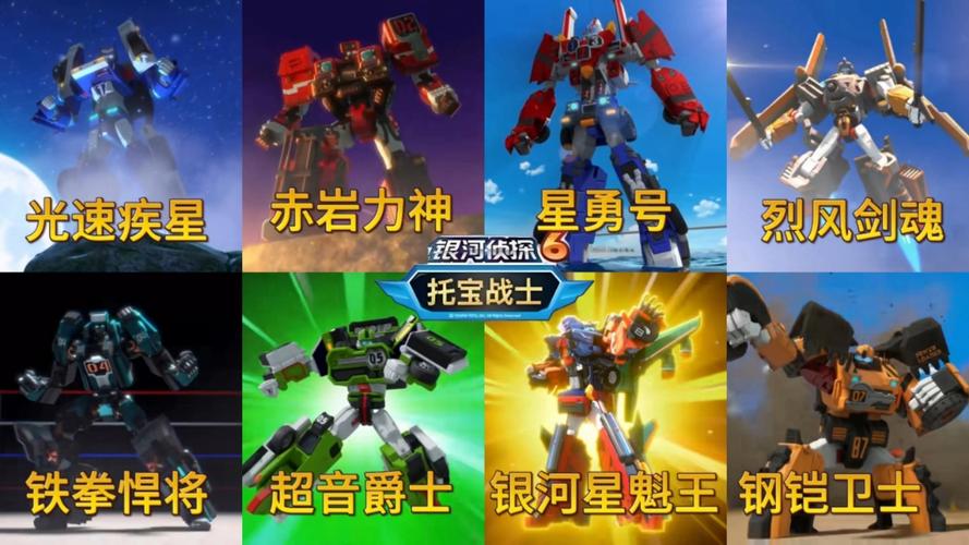 托宝战士6个机器人名字