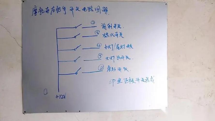 电摩把手开关图解