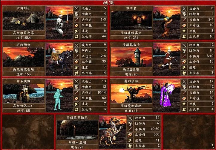 英雄无敌3全兵种图鉴缩略图