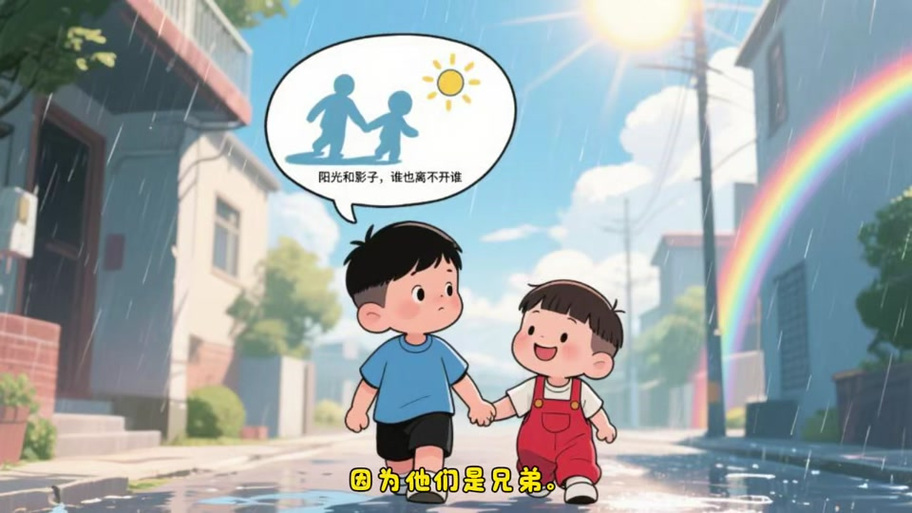 一起淋雨后,姐姐给我的照顾