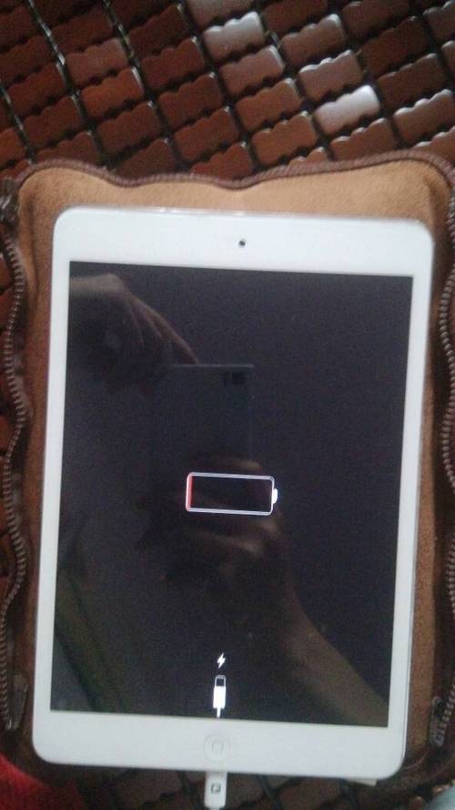 ipad充电显示一个红格不动图标