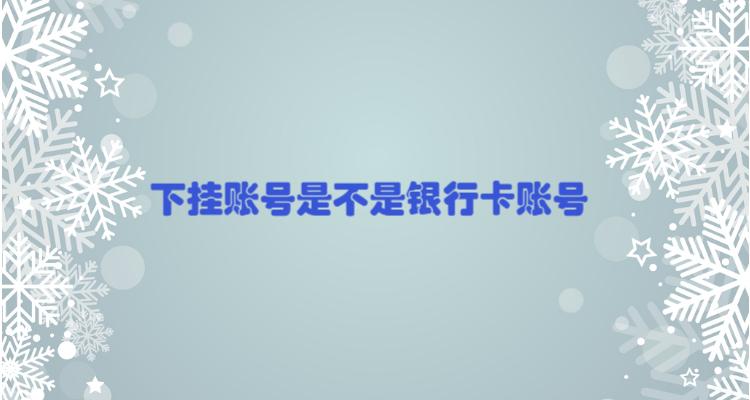银行下挂账号怎么填
