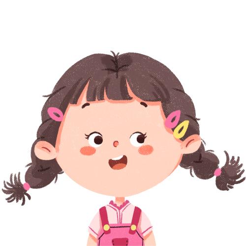 两个小辫子女孩表情包图标