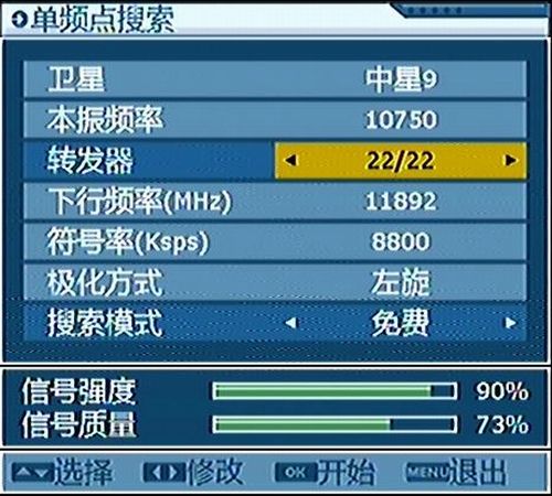 中星9号卫星小锅参数缩略图