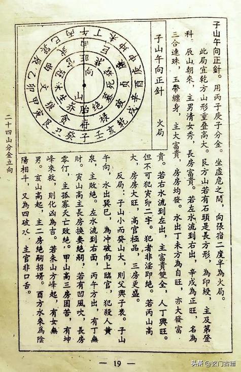 二十四山分金吉凶详解图标