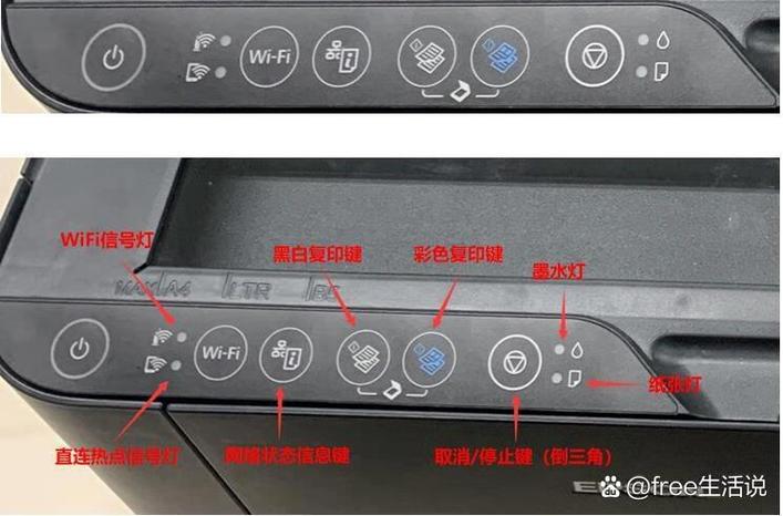 爱普生打印机上的图标意思图标