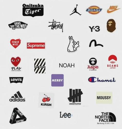 潮牌品牌logo大全图标
