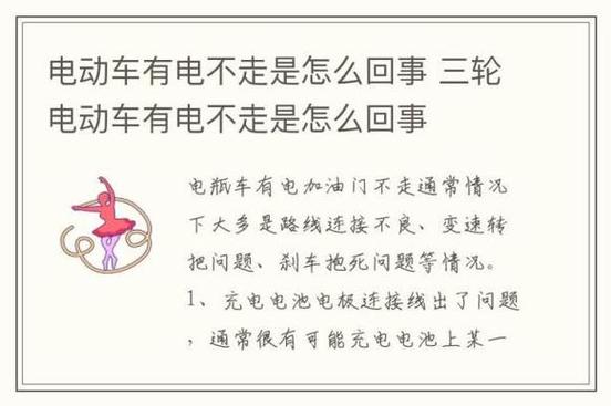 电动自行车有电不走是什么原因游戏截图