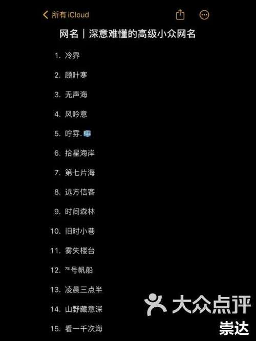 成熟有深度内涵网名缩略图