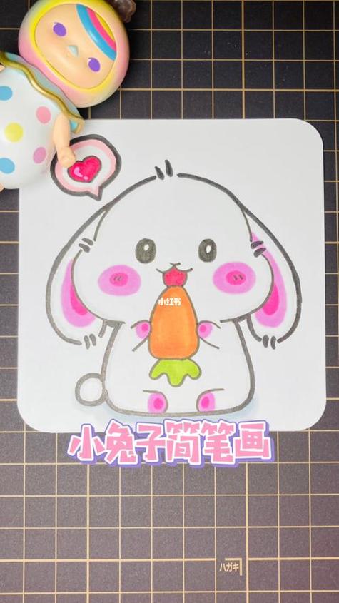 小兔子美术作品图片