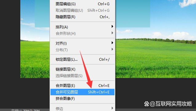 合并所有图层快捷键图标