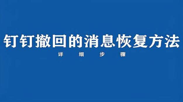 钉钉撤回的消息能恢复吗图标