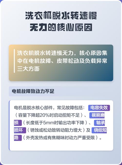 洗衣机转速慢5个原因缩略图