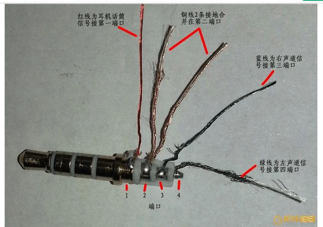 各种耳机插头接线图缩略图