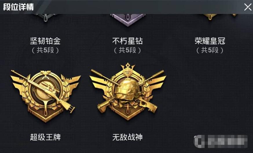 和平精英皇冠多少分游戏截图