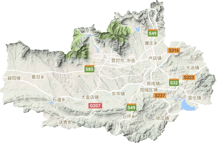 登封市行政区划图最新版缩略图