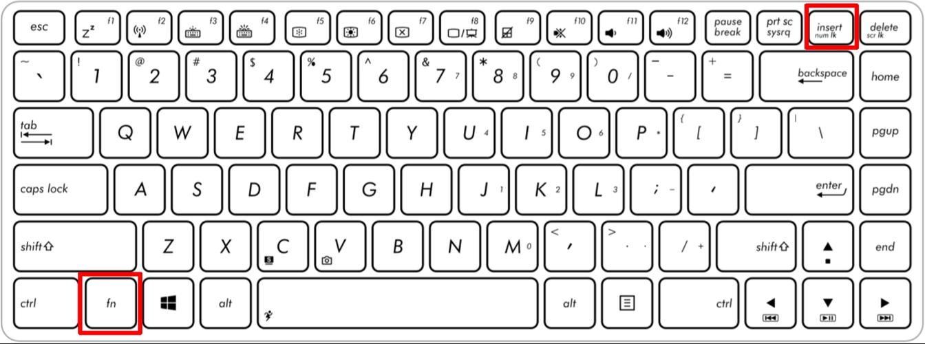 电脑键盘字母键变成数字键缩略图