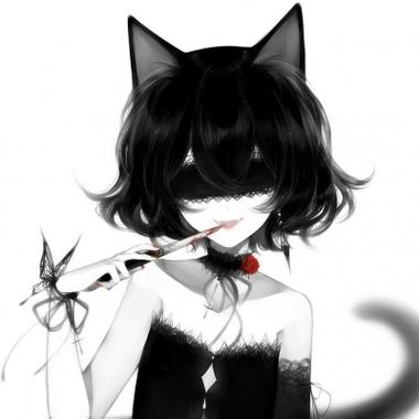 黑暗系动漫头像猫女缩略图