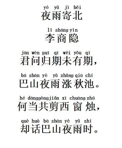 夜雨寄北秉烛夜谈的句子图标