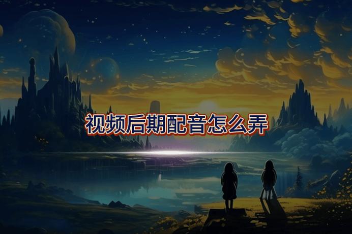 如何在视频后期加配音
