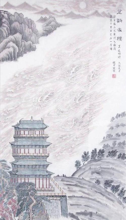 鹳雀楼高清图片
