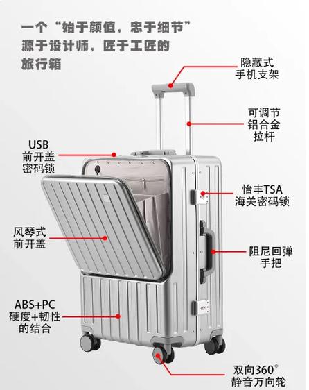 防止行李箱崩开