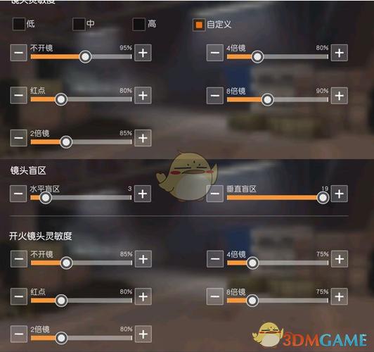 手游灵敏度调节的基本原则