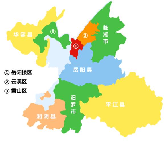 岳阳市政区地图高清版