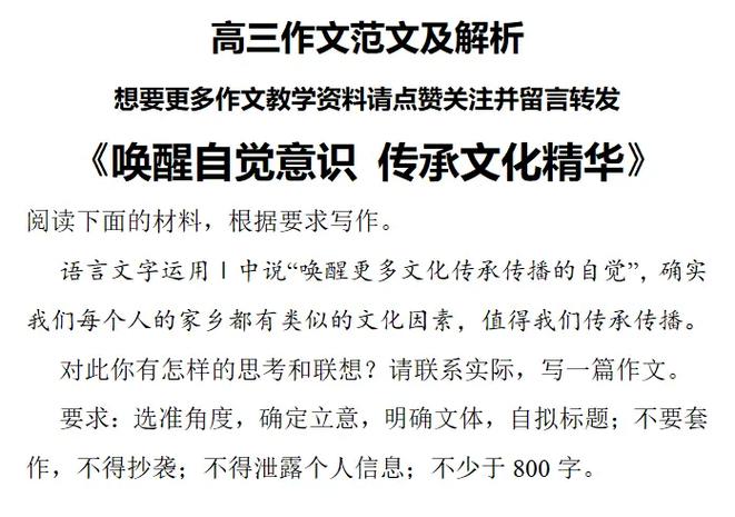 文化传承作文800字游戏截图