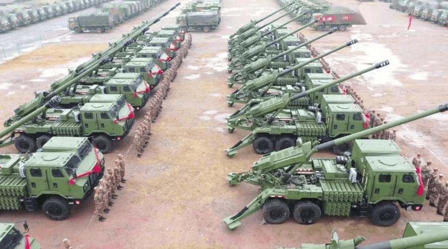 中国陆军炮兵实力规模对比