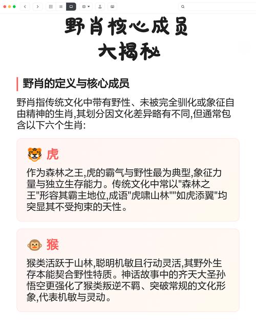 十二生肖那些是野肖缩略图