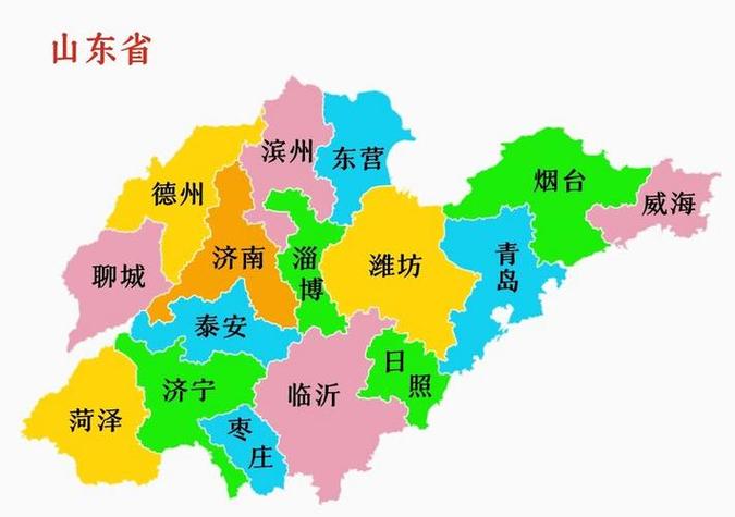 山东县市区地图缩略图