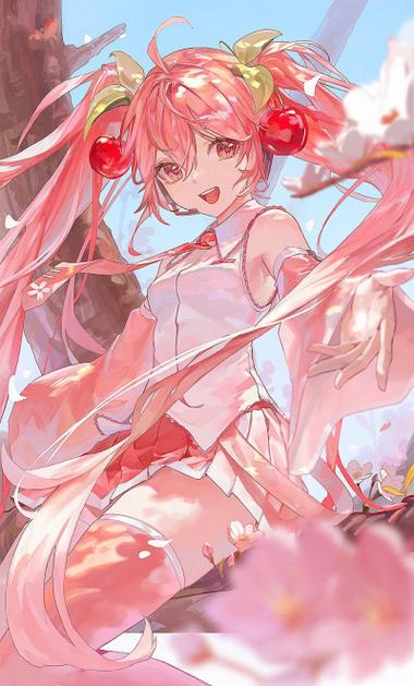 初音未来图片梦幻粉色