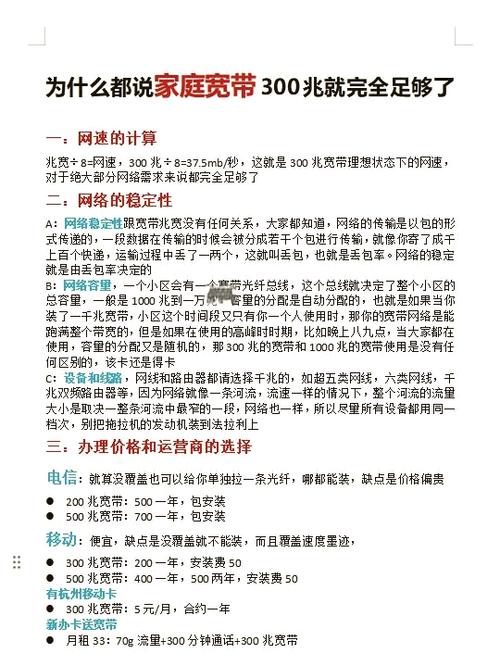 家用宽带多少兆合适图标