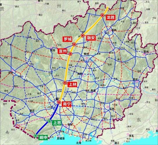 广西交通图公路缩略图