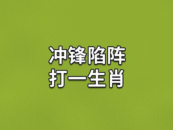 冲锋陷阵三大生肖