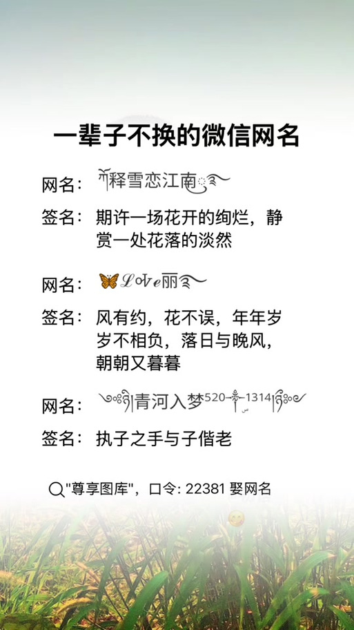 微信名大全