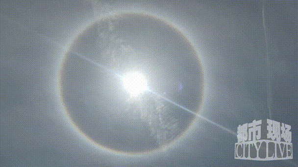 北京出现神秘光圈