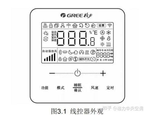 格力空调面板使用说明书图解