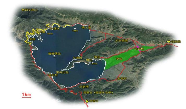 泸沽湖自驾环湖路线图游戏截图