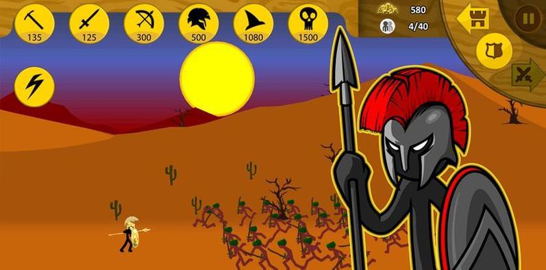 英雄战争2火柴人无限金币版游戏截图