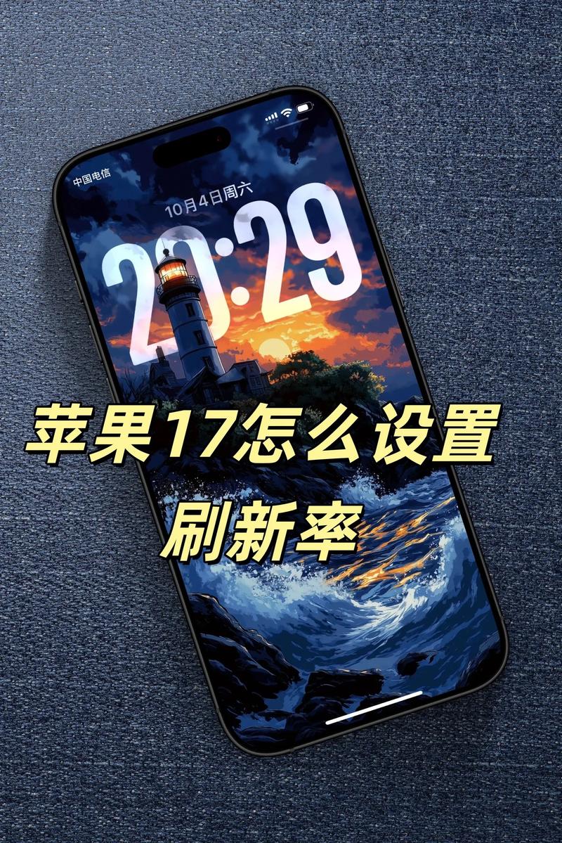 iphone17刷新率怎么调