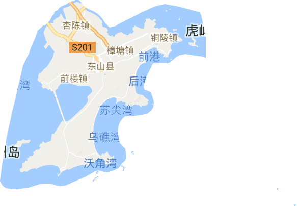 漳州东山县铜陵镇地图缩略图