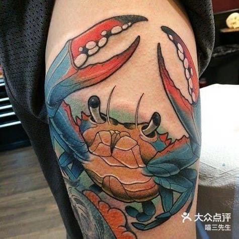 螃蟹纹身图案