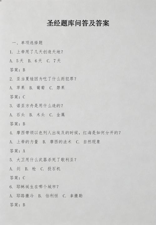 圣经100题免费答案游戏截图